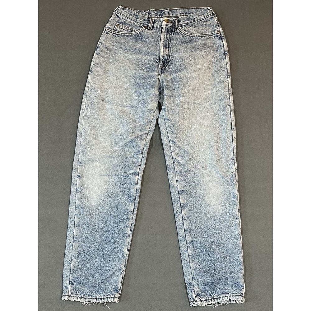 Vintage LL Bean Flannel Lined Jeans Mens Blue Denim Made in USA 90s Size 30x32